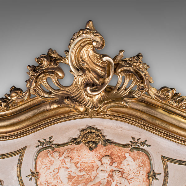 Large Vintage Pier Mirror, French Giltwood, Rocaille, Louis XV Revival, Art Deco