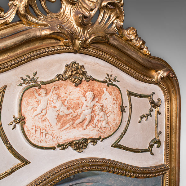 Large Vintage Pier Mirror, French Giltwood, Rocaille, Louis XV Revival, Art Deco