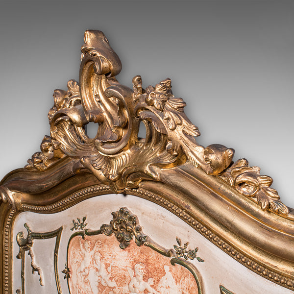 Large Vintage Pier Mirror, French Giltwood, Rocaille, Louis XV Revival, Art Deco