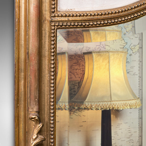 Large Vintage Pier Mirror, French Giltwood, Rocaille, Louis XV Revival, Art Deco