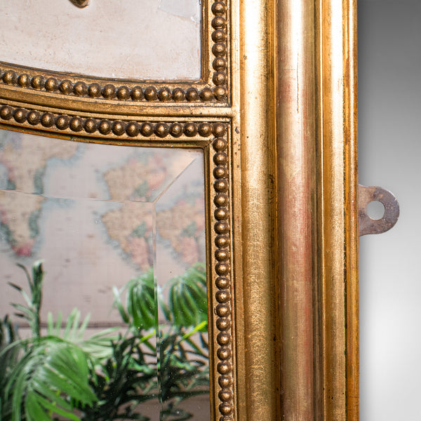 Large Vintage Pier Mirror, French Giltwood, Rocaille, Louis XV Revival, Art Deco