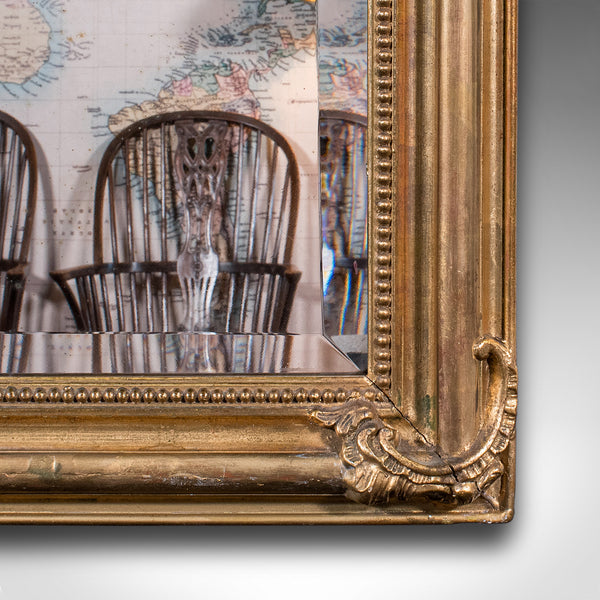 Large Vintage Pier Mirror, French Giltwood, Rocaille, Louis XV Revival, Art Deco
