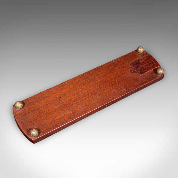 Antique Cribbage Board, English, Inlaid Game Scoreboard, Peg Storage, Edwardian
