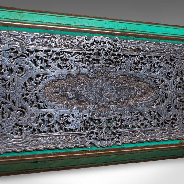 Small Antique Keepsake Box, English, Silver Plate, Trinket Case, Edwardian, 1910
