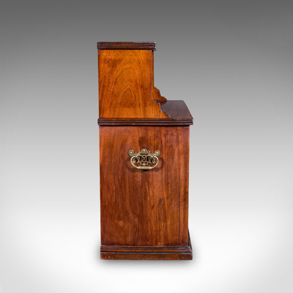Antique Cartographer's Campaign Bookcase, English Folio Shelves, Victorian, 1860