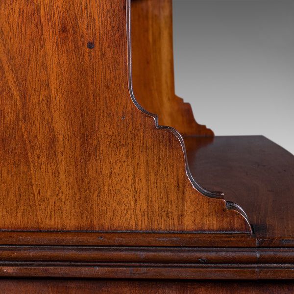 Antique Cartographer's Campaign Bookcase, English Folio Shelves, Victorian, 1860