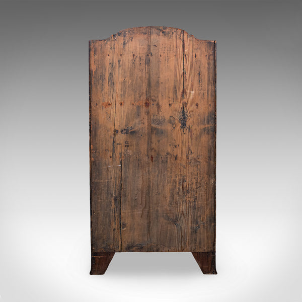 Antique Waterfall Bookcase, English, Petite Chiffonier, Cupboard, Georgian, 1800