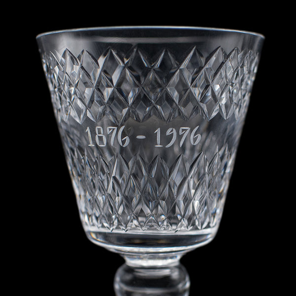 Set of 6 Vintage Claret Glasses, Swedish, Crystal Wine Goblet, Afors Centenary