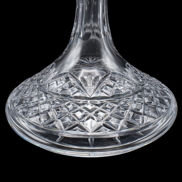 Vintage Ships Decanter & Glass Duo, English, Crystal Glass, Brandy, Rum, Whiskey