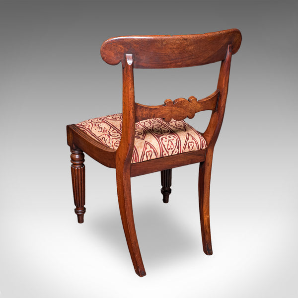 Pair of Antique Hall Chairs, English, Reception Seat, Morning Room, William IV