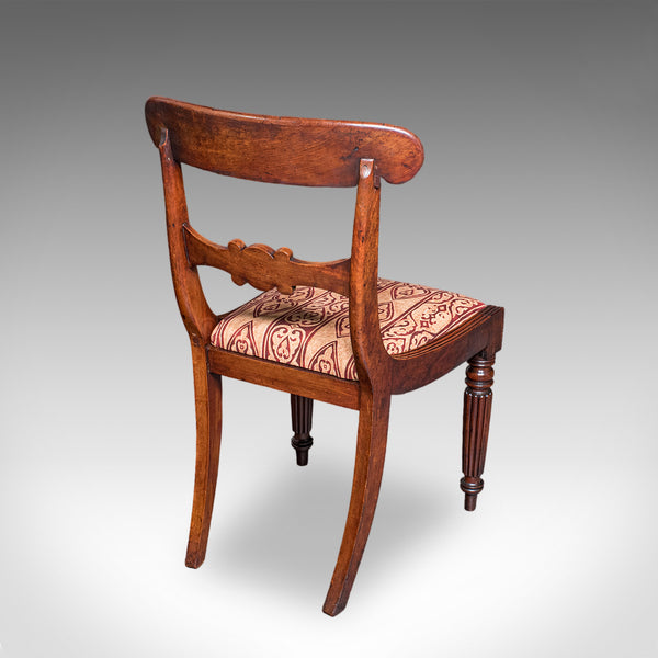 Pair of Antique Hall Chairs, English, Reception Seat, Morning Room, William IV