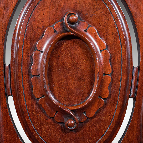 Antique Shield Back Hall Chair, Scottish, Walnut Reception Seat, Side, Victorian