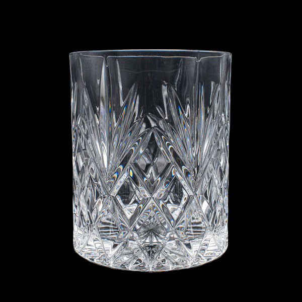 Vintage 75cl Champagne Bottle Cooler, English, Cut Crystal, Ice Bucket, C.1970
