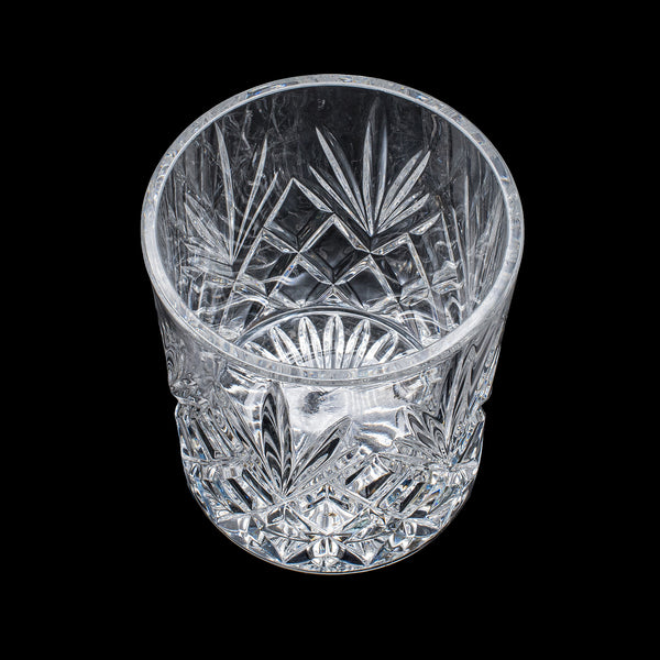 Vintage 75cl Champagne Bottle Cooler, English, Cut Crystal, Ice Bucket, C.1970