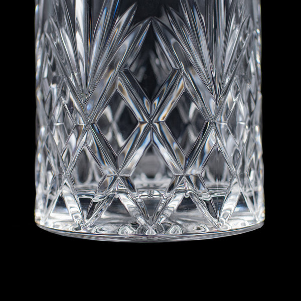 Vintage 75cl Champagne Bottle Cooler, English, Cut Crystal, Ice Bucket, C.1970