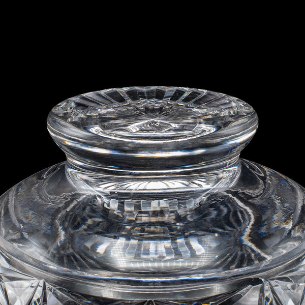 Vintage Rose Bowl, English, Cut Crystal, Posy, Potpourri, Fruit Dish, Circa 1970