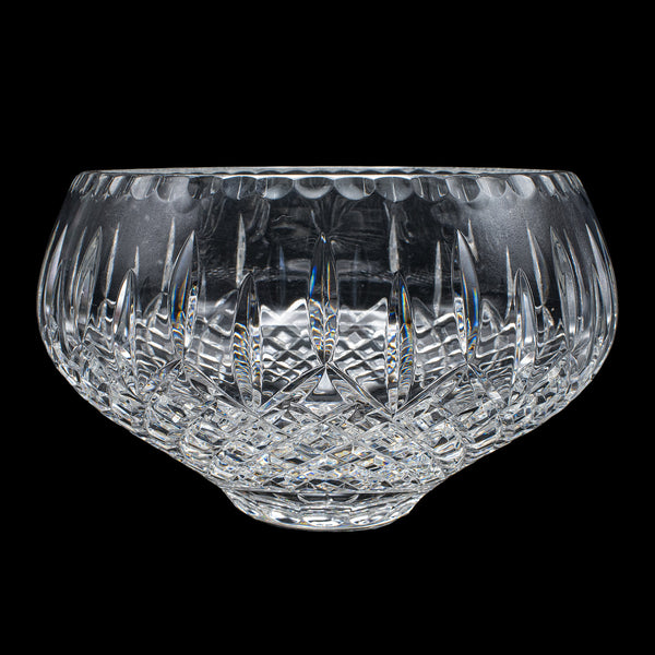 Large Vintage Presentation Fruit Bowl, English, Cut Lead Crystal, Display Dish