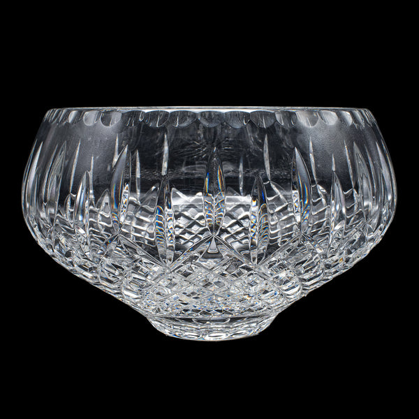 Large Vintage Presentation Fruit Bowl, English, Cut Lead Crystal, Display Dish