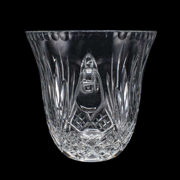 Vintage Wine Bottle Cooler, English, Cut Crystal, Champagne Ice Bucket, C.1960