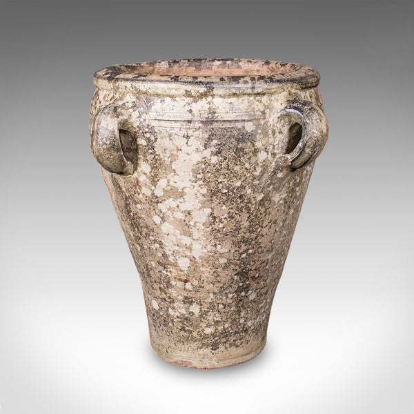 Antique Weathered Tuscan Planter, Italian, Terracotta, Garden Accent, Victorian