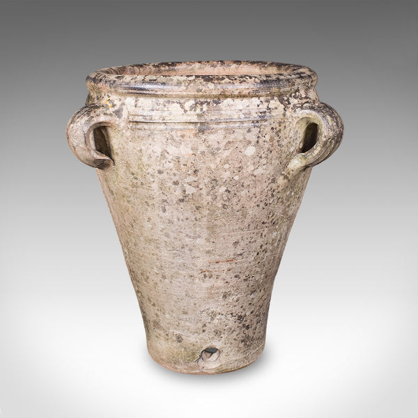 Antique Weathered Tuscan Planter, Italian, Terracotta, Garden Accent, Victorian