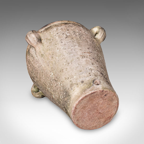 Antique Weathered Tuscan Planter, Italian, Terracotta, Garden Accent, Victorian