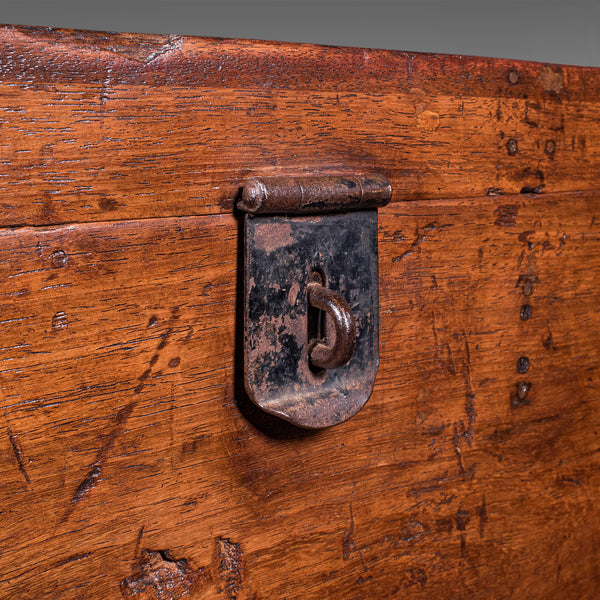 Antique Maritime Decanter Box, English, Walnut, Rum, Whiskey Storage, Georgian