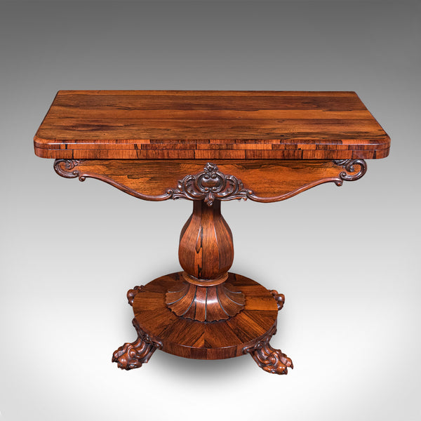 Antique Club Lounge Poker Table, English, Parlour Games, Cards, William IV, 1835