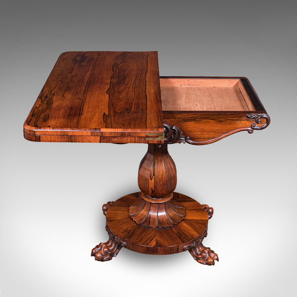 Antique Club Lounge Poker Table, English, Parlour Games, Cards, William IV, 1835