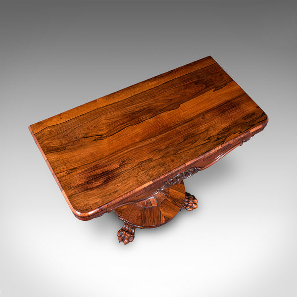 Antique Club Lounge Poker Table, English, Parlour Games, Cards, William IV, 1835