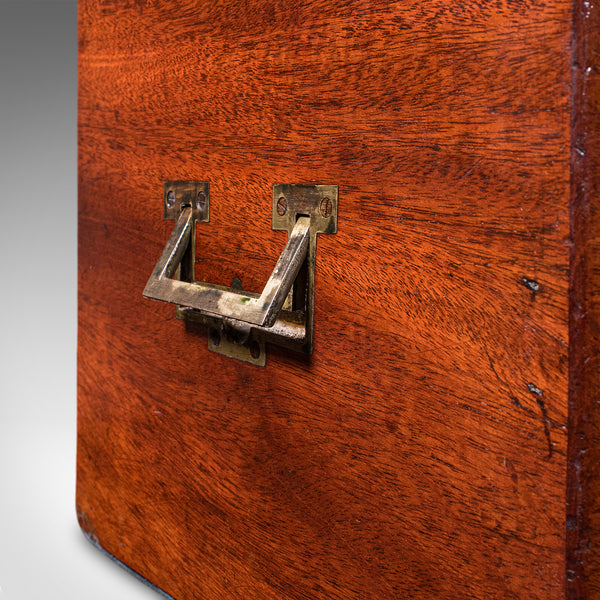 Antique Four Decanter Storage Box, English, Bottle Case, Bramah Lock, Georgian
