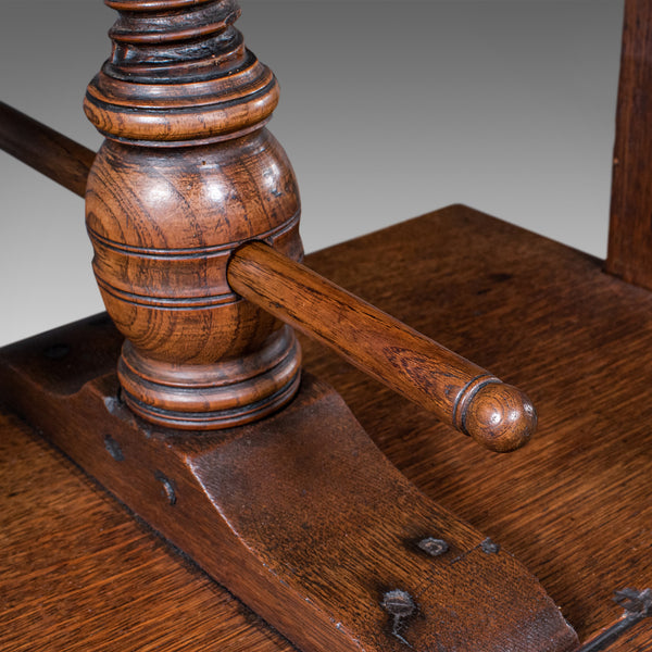 Large Antique Ladies Flower Press, English, Oak, Country House, Craft, Georgian