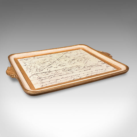 Vintage Florentine Serving Tray, Continental, Afternoon Tea Platter, Italianate