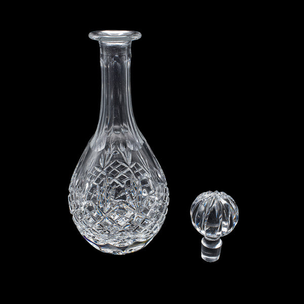Vintage Port Decanter, Stem Glass Duo, Irish, Crystal, Sherry Bottle, Liqueur