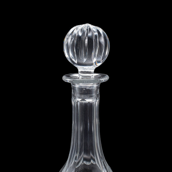 Vintage Port Decanter, Stem Glass Duo, Irish, Crystal, Sherry Bottle, Liqueur