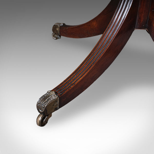 Large Antique Pembroke Table, English, Drop Leaf, Dining Table, 4 Seat, Regency