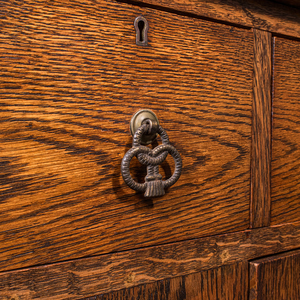 Antique Dining Cabinet, English, Oak, Sideboard, Drinks Cupboard, Edwardian, 1910