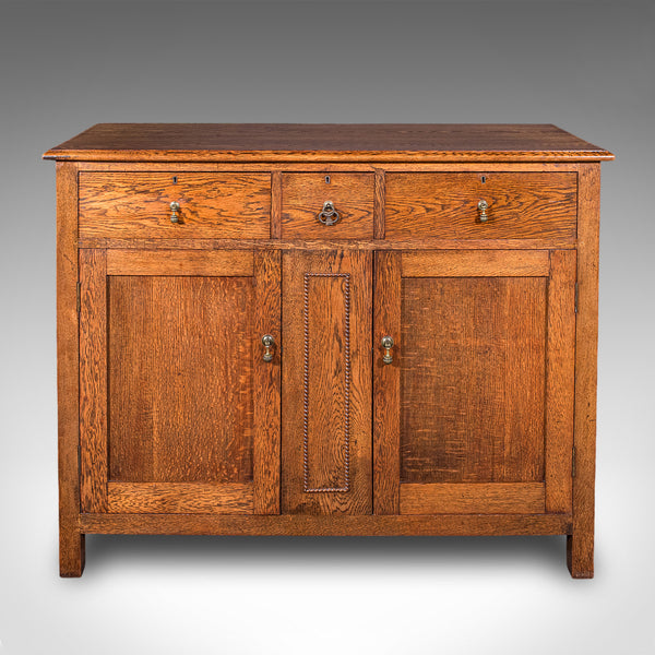 Antique Dining Cabinet, English, Oak, Sideboard, Drinks Cupboard, Edwardian, 1910