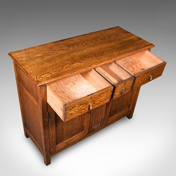 Antique Dining Cabinet, English, Oak, Sideboard, Drinks Cupboard, Edwardian, 1910