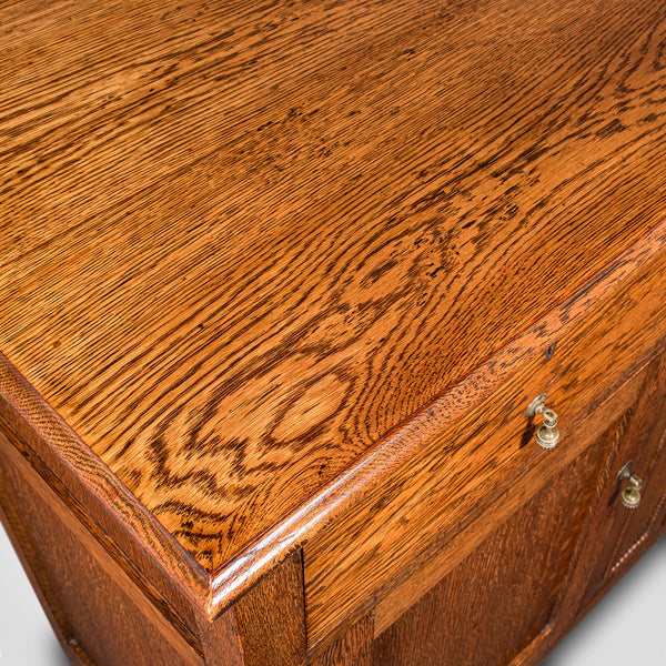 Antique Dining Cabinet, English, Oak, Sideboard, Drinks Cupboard, Edwardian, 1910