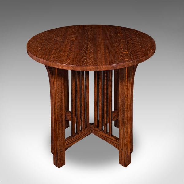 Vintage Cotswold School Centre Table, English, Oak, Occasional, Mission Style