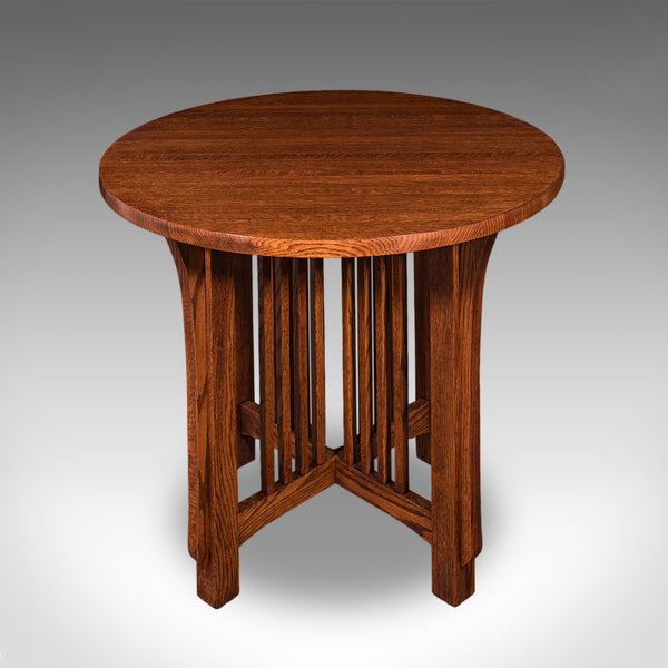 Vintage Cotswold School Centre Table, English, Oak, Occasional, Mission Style