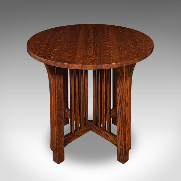 Vintage Cotswold School Centre Table, English, Oak, Occasional, Mission Style