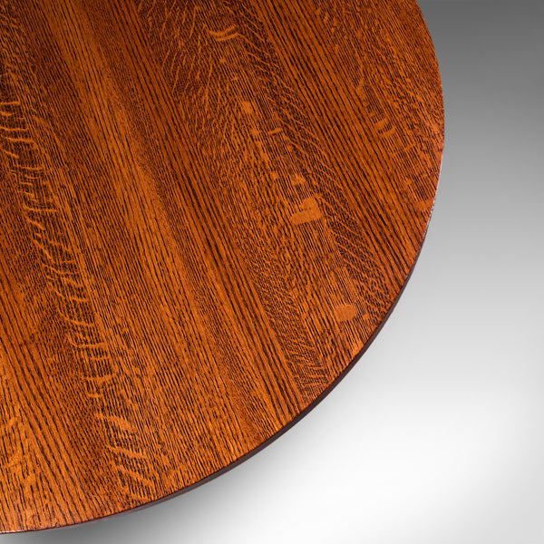 Vintage Cotswold School Centre Table, English, Oak, Occasional, Mission Style