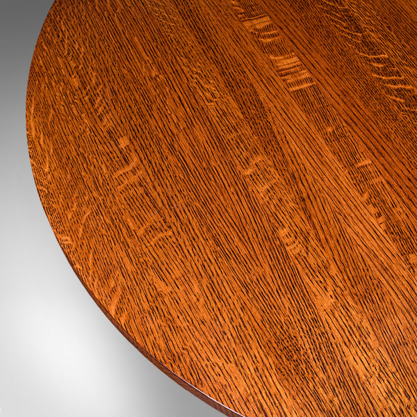 Vintage Cotswold School Centre Table, English, Oak, Occasional, Mission Style