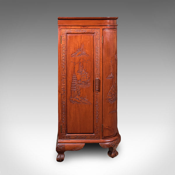 Vintage Cocktail Cabinet, Hong Kong, Counterweighted Dry Bar, Mid Century, 1960