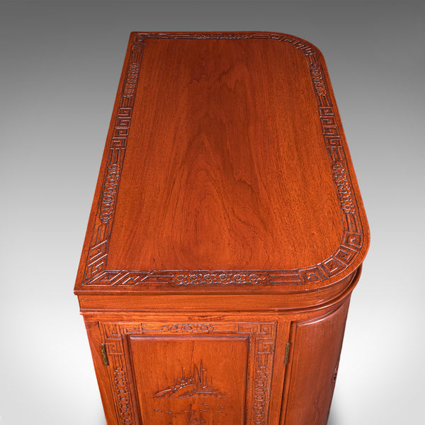 Vintage Cocktail Cabinet, Hong Kong, Counterweighted Dry Bar, Mid Century, 1960