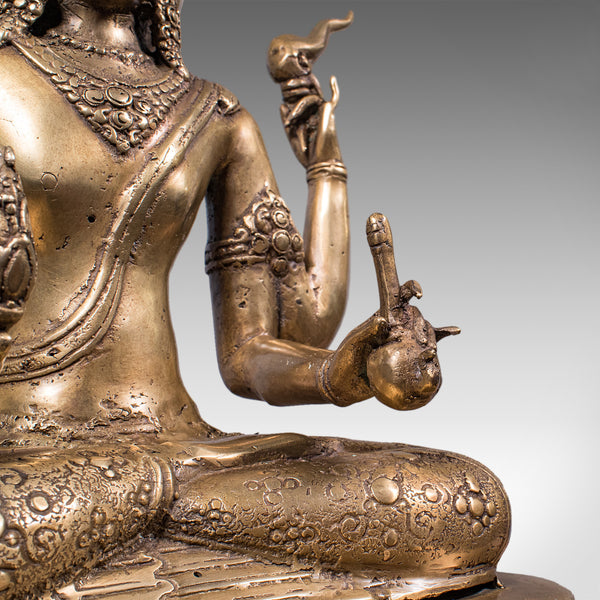 Antique Dattatreya Figure, Balinese, Bronze, Religious Icon, Hinduism, Victorian