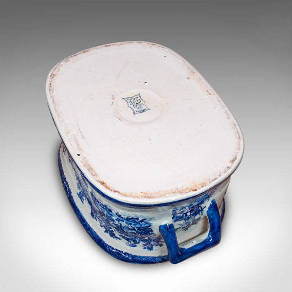 Vintage Champagne Bottle Cooler, English, Ceramic, Ice Bucket, Planter, C.1950