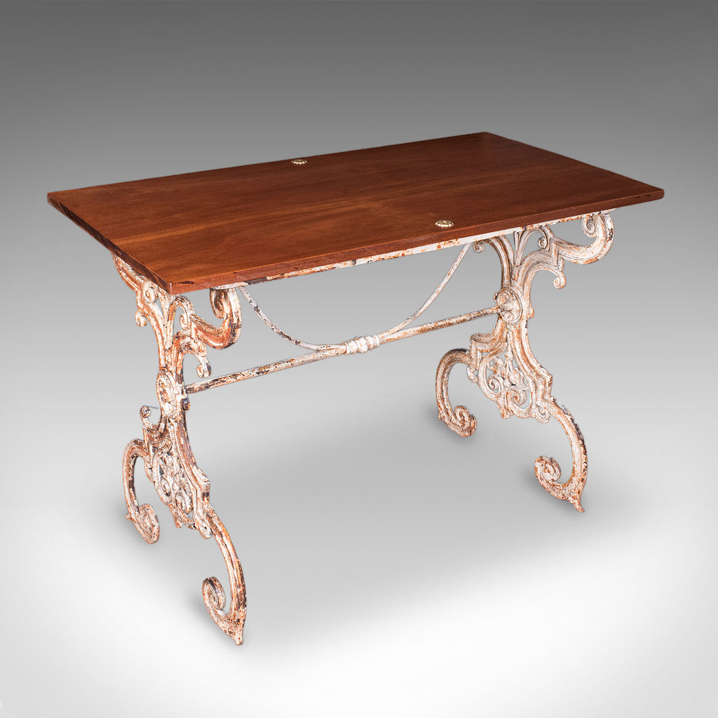 Antique Orangery Glasshouse Table, English Cast Iron, Garden, Display, Victorian